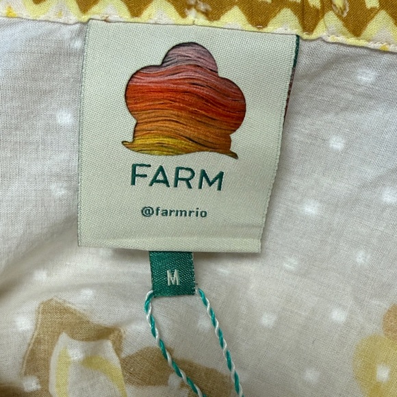 FARM RIO AURA FLORAL OFF WHITE BLOUSE - M - Picture 4 of 7